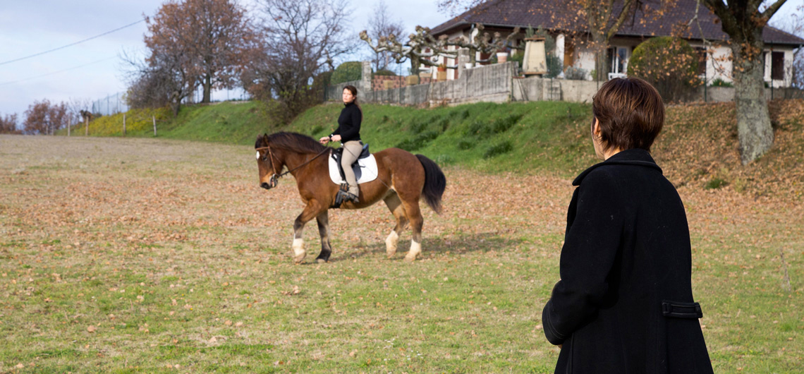 Cours d'équitation de légèreté avec Gina Pitti